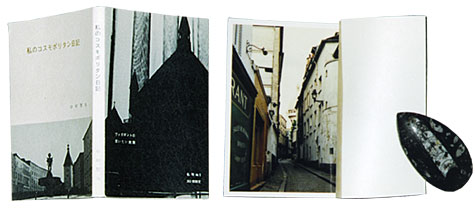 「私のコスモポリタン日記」表紙（左）とトビラ写真（右）